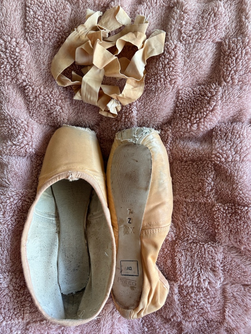Smelly Used Ballerina Pointe Shoes